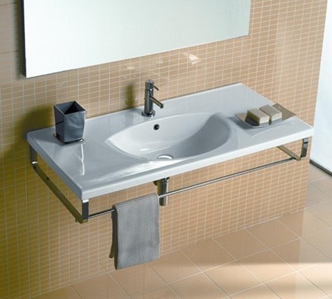 Инсталиране на мивка в банята, използвайки дизайна на конзолата като пример