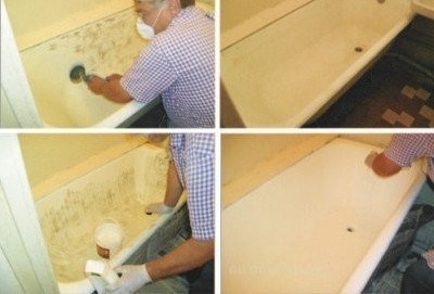 Възстановяване на течен акрилен вана: стъпки на процеса