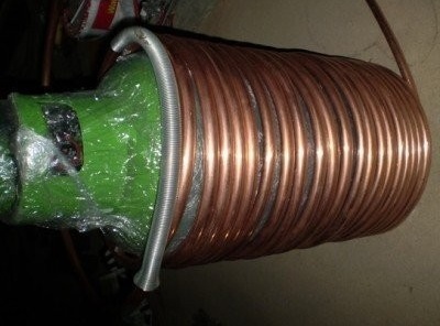 Bobina de tubería de cobre para bomba de calor aire-agua